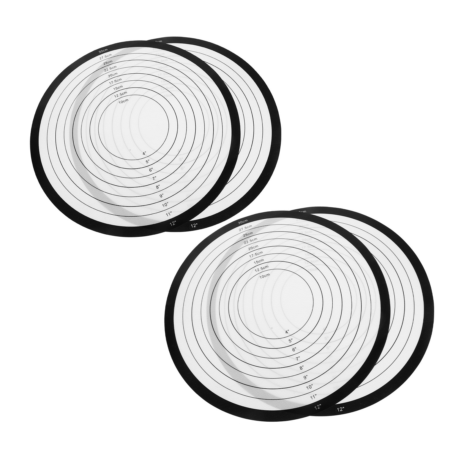 Heat Mat Silicone - 4 Adet Isıya Dayanıklı Yuvarlak Silikon
