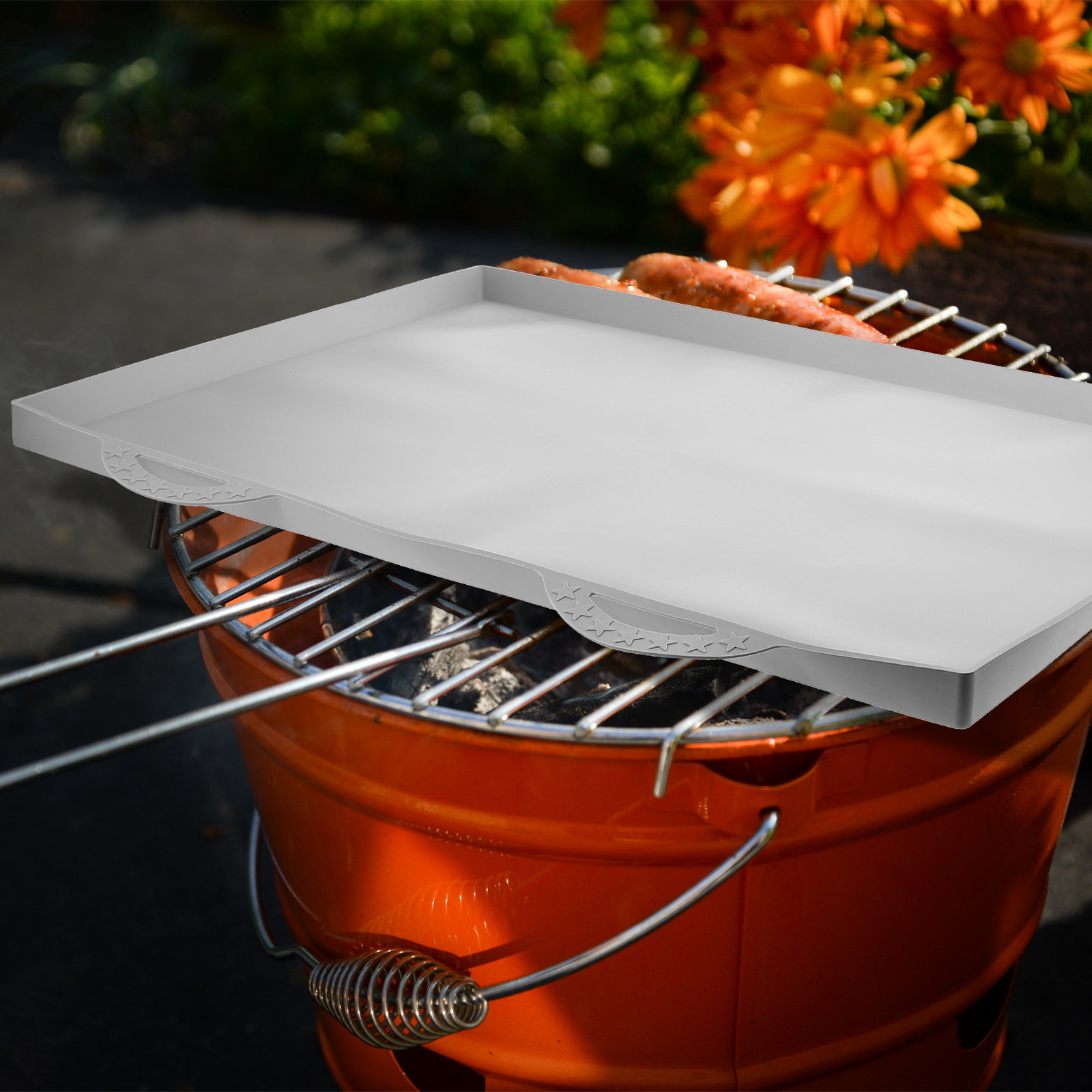Heat Mat Silicone - Silikon Izgara Örtüsü, Sağlam, Yeniden Kullanılabilir,