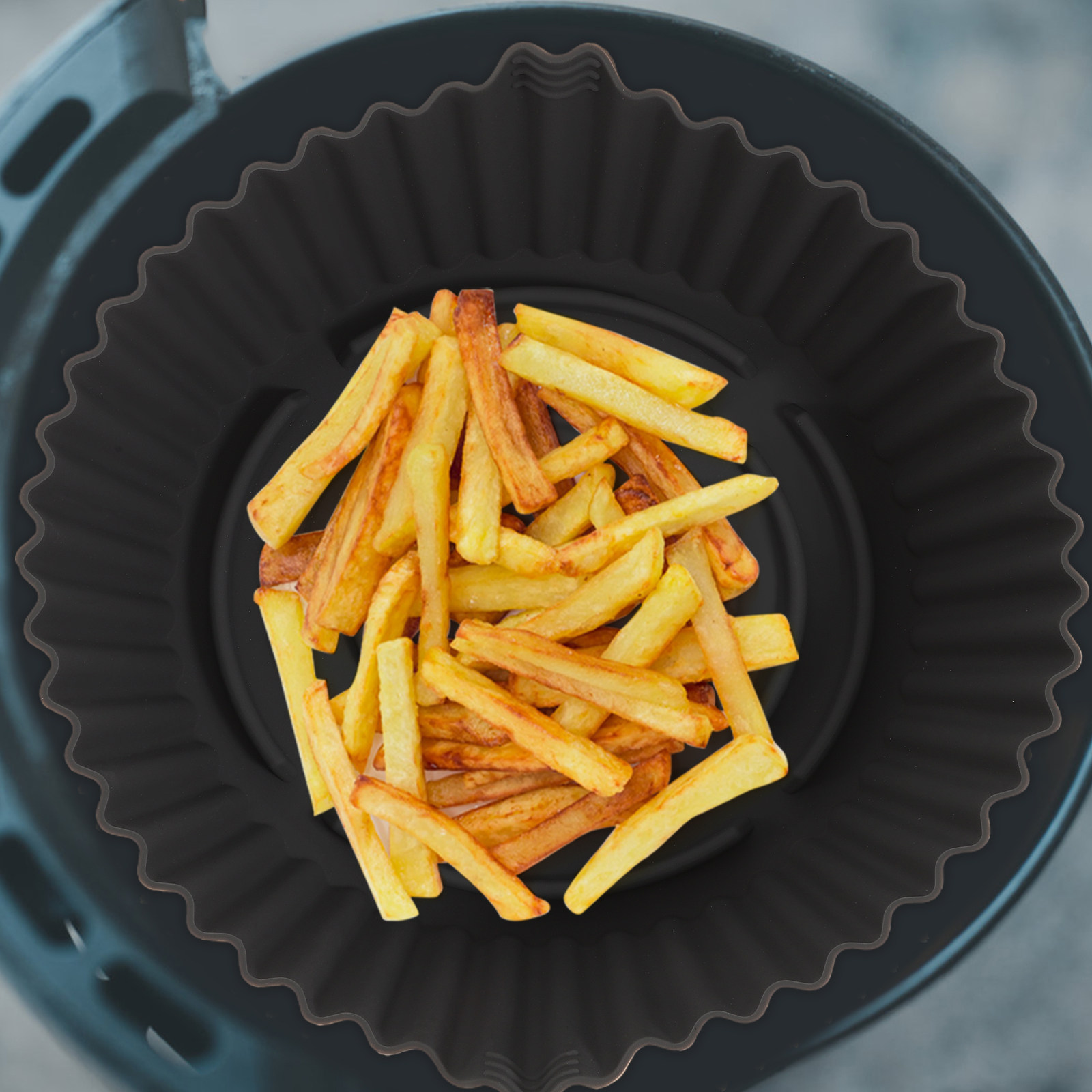 Heat Mat Silicone - Yeniden kullanılabilir silikon hava fritöz matı