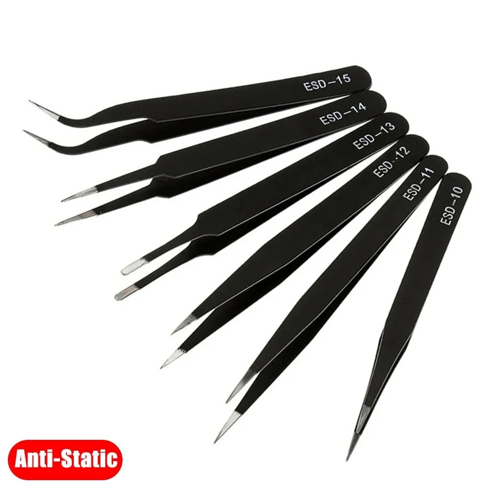 Electronics Repair Tools And Equipment - 6 adet hassas cımbız seti ESD