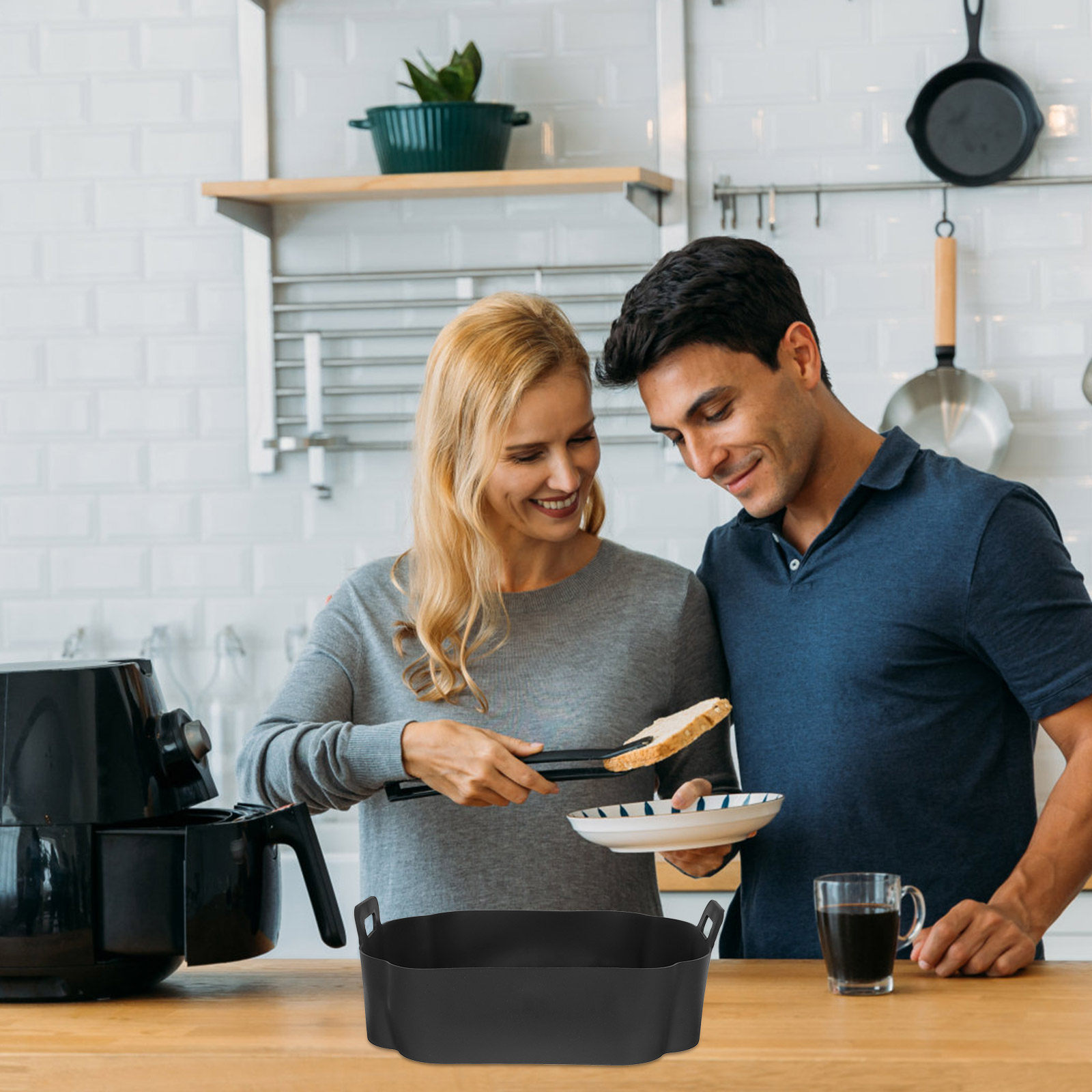 Heat Mat Silicone - Air Fryer Silikon Kaplama Yeniden Kullanılabilir