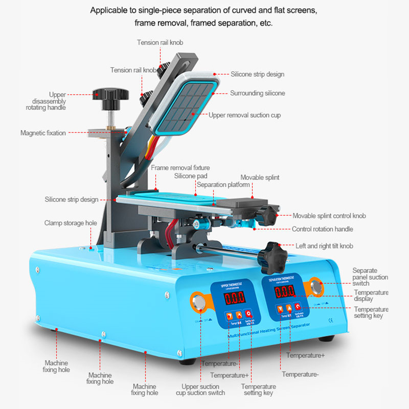 S-918M Çok Fonksiyonlu LCD Ekr - Screen Separator Machine incelemesi ve fiyatı