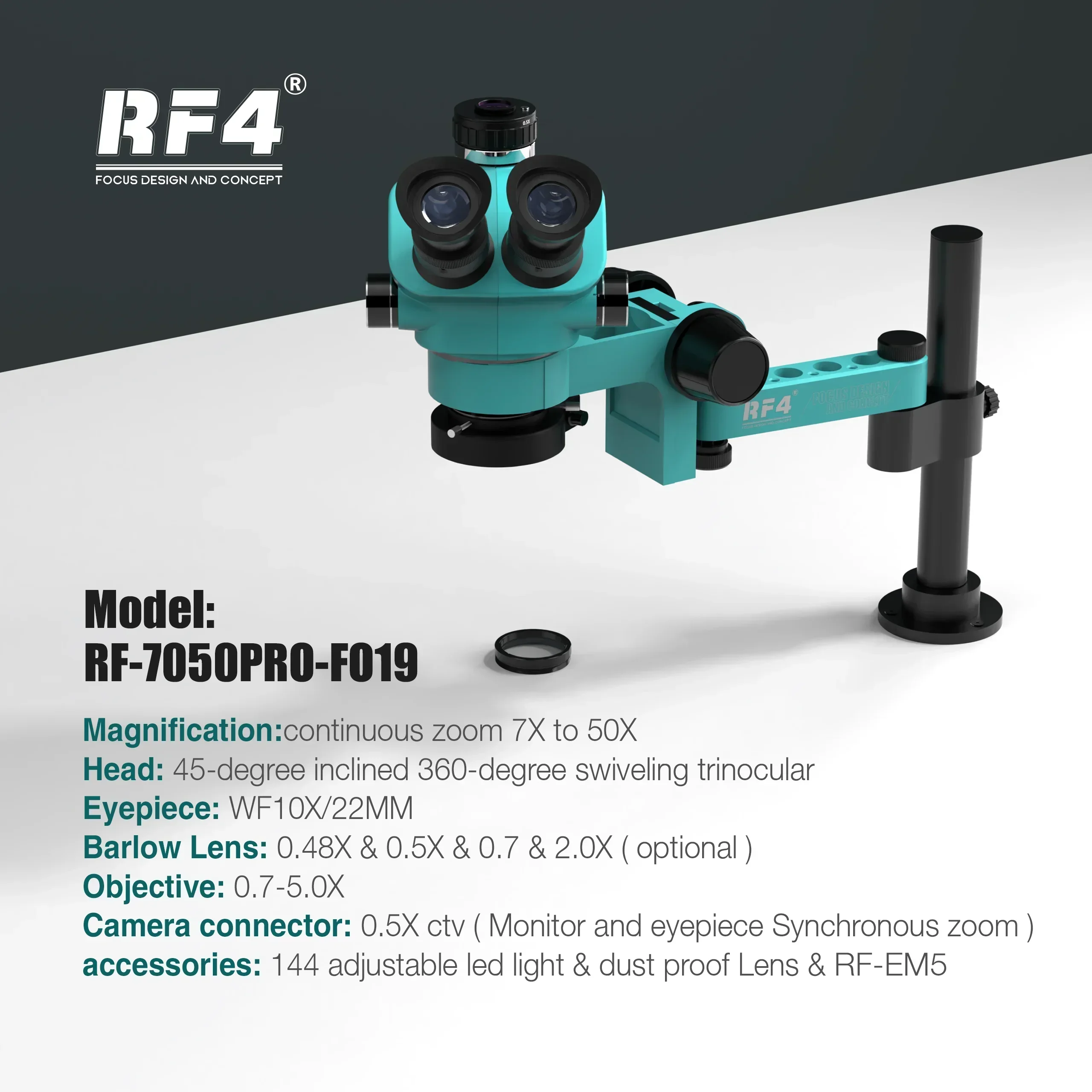 2025/RF4 Mikroskop RF-7050pro- - Electronics Repair Degree incelemesi ve fiyatı